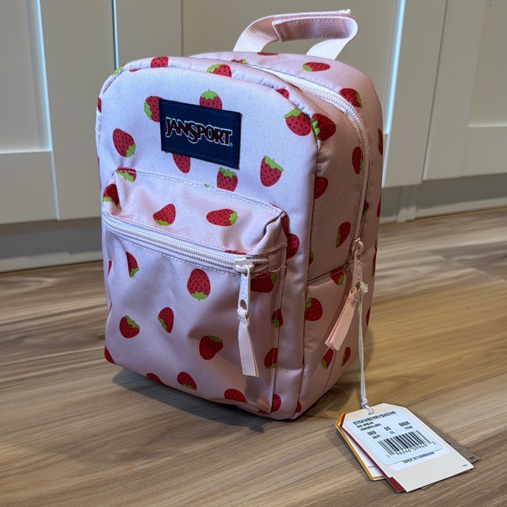 JanSport Strawberry Print Backpack LUNCHBOX